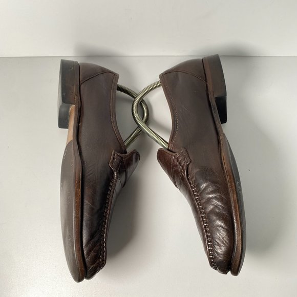 Bally Mens 8 EEE Brown Leather Slip On Penny Loafers Dress Shoes Switzerland main image 10